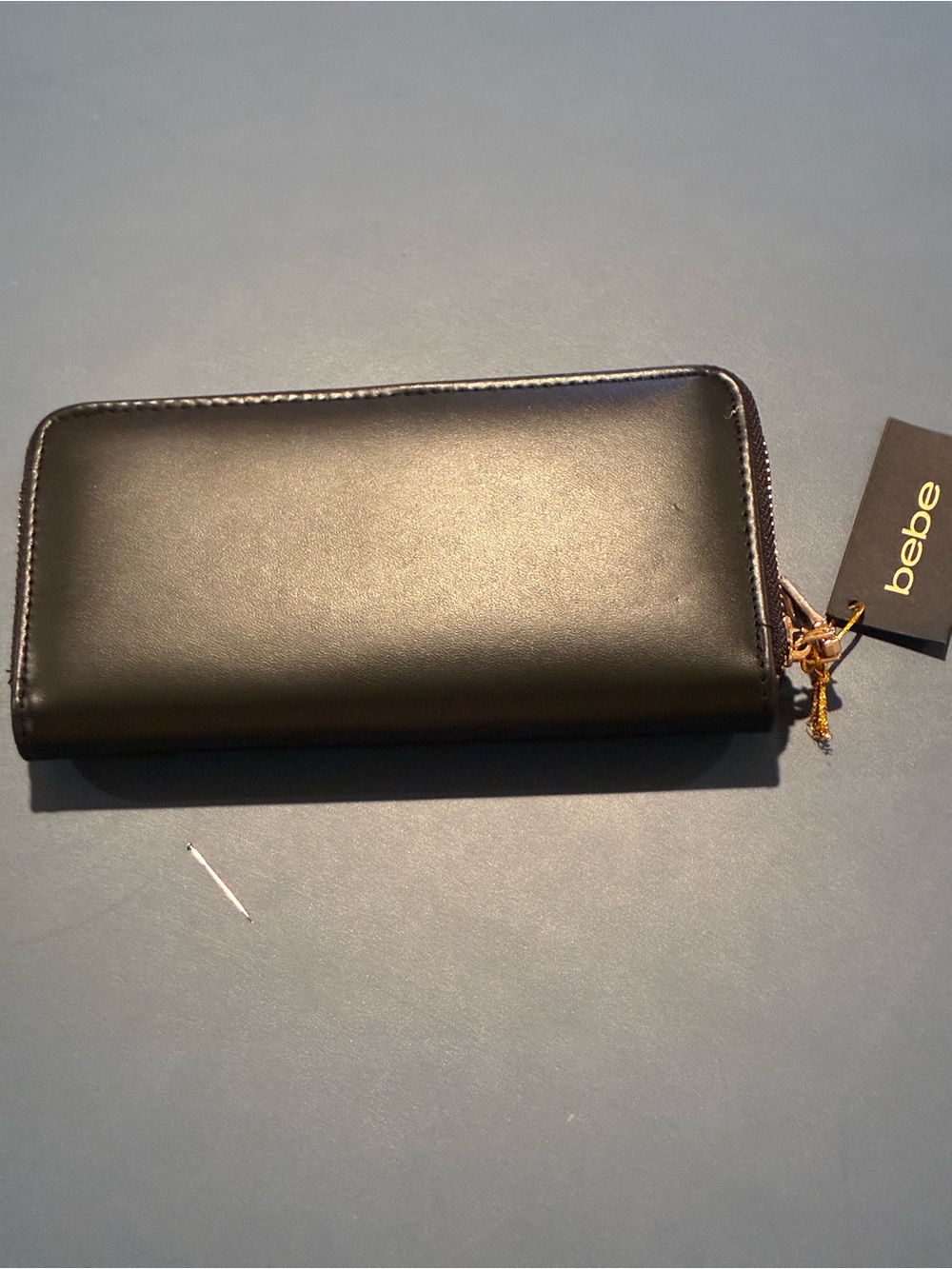bebe Black Wallet with Gold Medallion - Picture 3 of 4